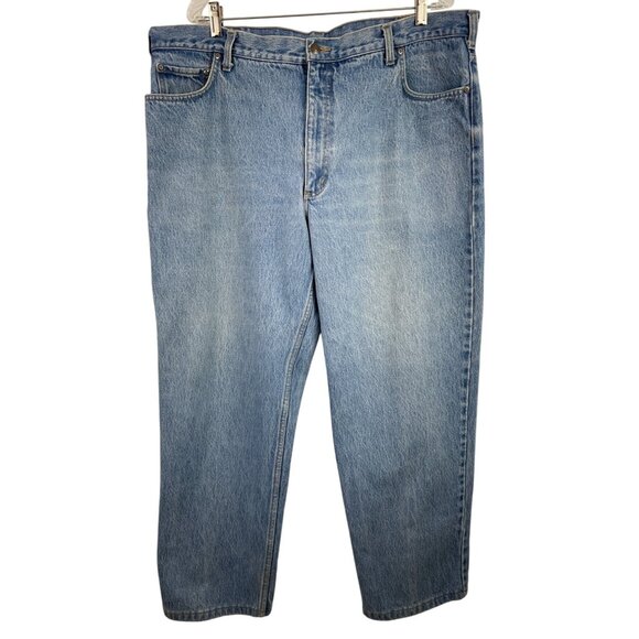 Lands' End Other - Lands' End Square Rigger Mens Size 42 x 29 Straight Fit Jeans Denim Blue